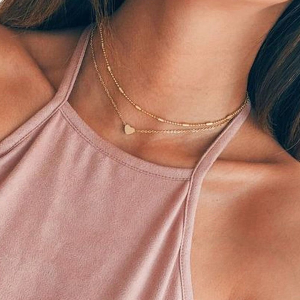 Boho Heart Pendant Necklace - Picture 2 of 3